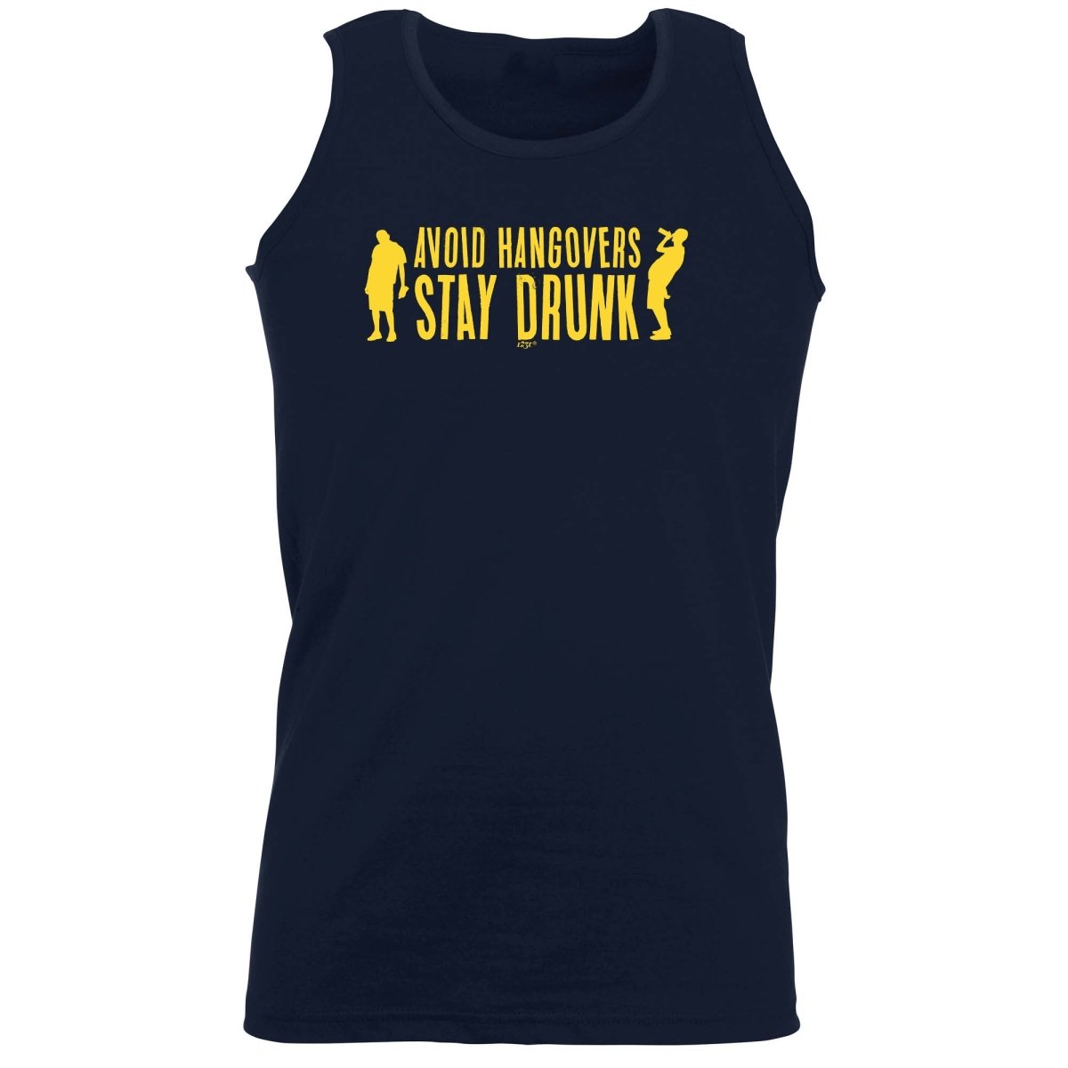 Alcohol Avoid Hangovers Stay Drunk - Funny Novelty Vest Singlet Unisex Tank Top - 123t Australia | Funny T-Shirts Mugs Novelty Gifts