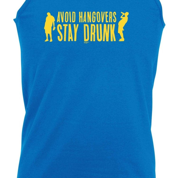 Alcohol Avoid Hangovers Stay Drunk - Funny Novelty Vest Singlet Unisex Tank Top - 123t Australia | Funny T-Shirts Mugs Novelty Gifts