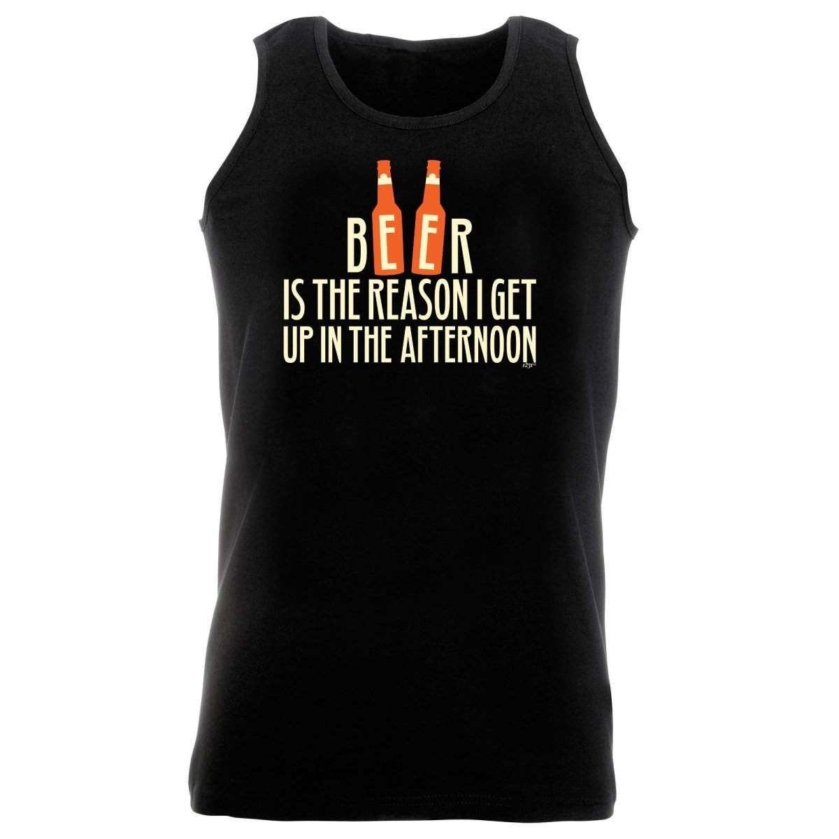Alcohol Beer Is The Reason Get Up In The Afternoon - Funny Novelty Vest Singlet Unisex Tank Top - 123t Australia | Funny T-Shirts Mugs Novelty Gifts