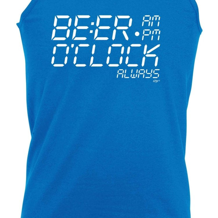 Alcohol Beer O Clock Alarm - Funny Novelty Vest Singlet Unisex Tank Top - 123t Australia | Funny T-Shirts Mugs Novelty Gifts