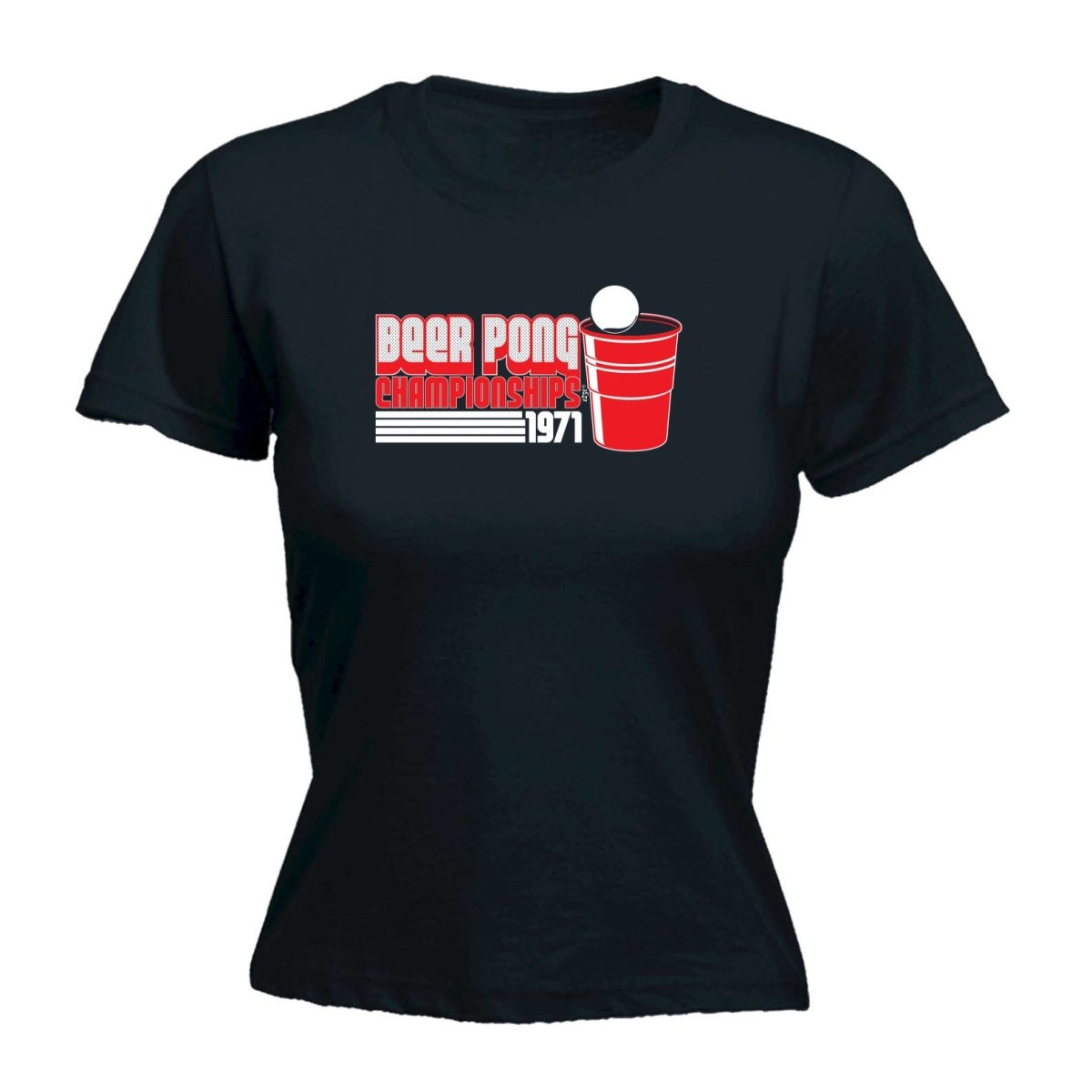 Alcohol Beer Pong Championships - Funny Novelty Womens T-Shirt T Shirt Tshirt - 123t Australia | Funny T-Shirts Mugs Novelty Gifts