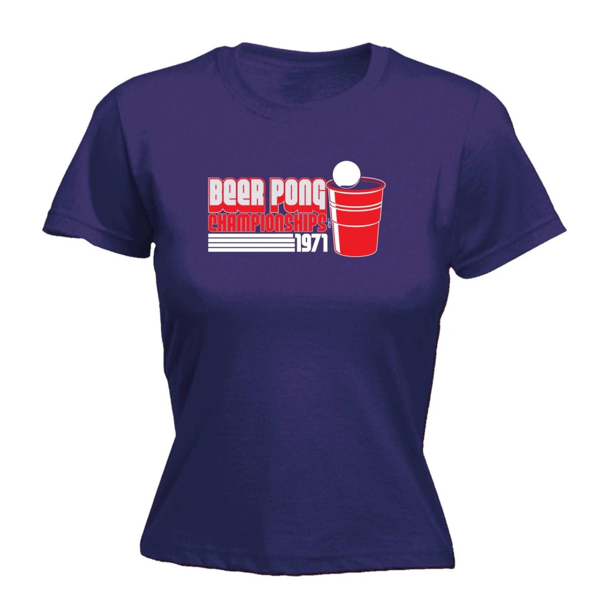 Alcohol Beer Pong Championships - Funny Novelty Womens T-Shirt T Shirt Tshirt - 123t Australia | Funny T-Shirts Mugs Novelty Gifts