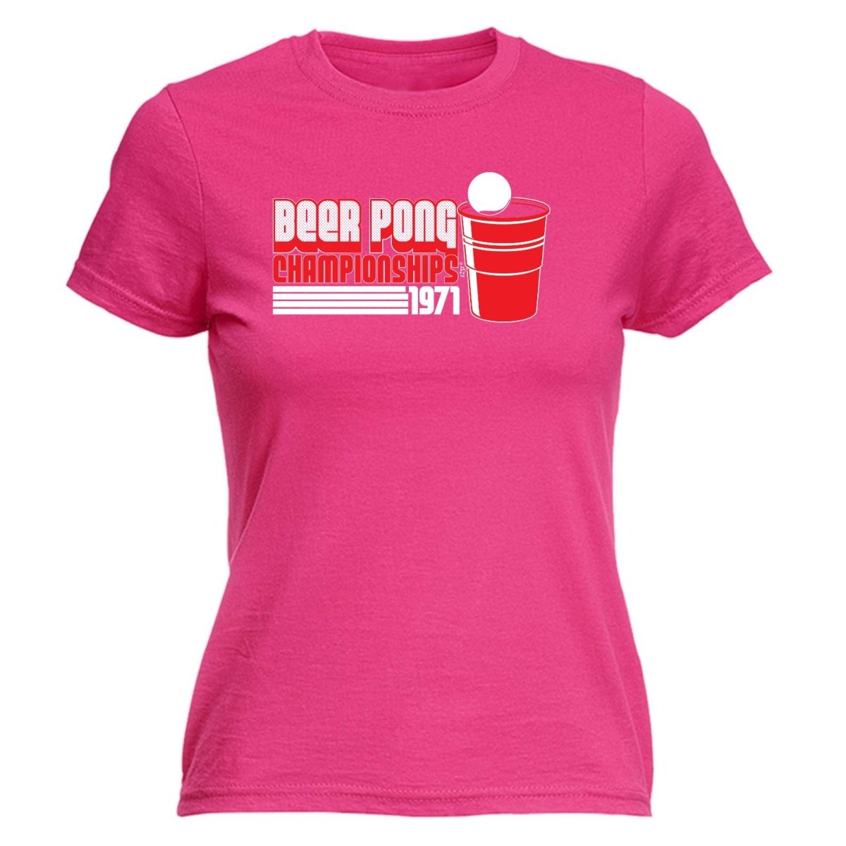 Alcohol Beer Pong Championships - Funny Novelty Womens T-Shirt T Shirt Tshirt - 123t Australia | Funny T-Shirts Mugs Novelty Gifts