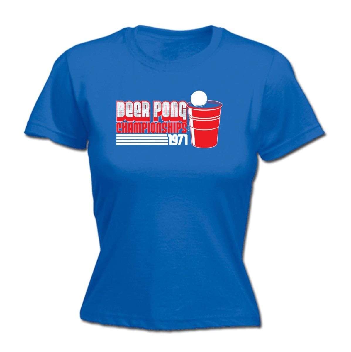 Alcohol Beer Pong Championships - Funny Novelty Womens T-Shirt T Shirt Tshirt - 123t Australia | Funny T-Shirts Mugs Novelty Gifts