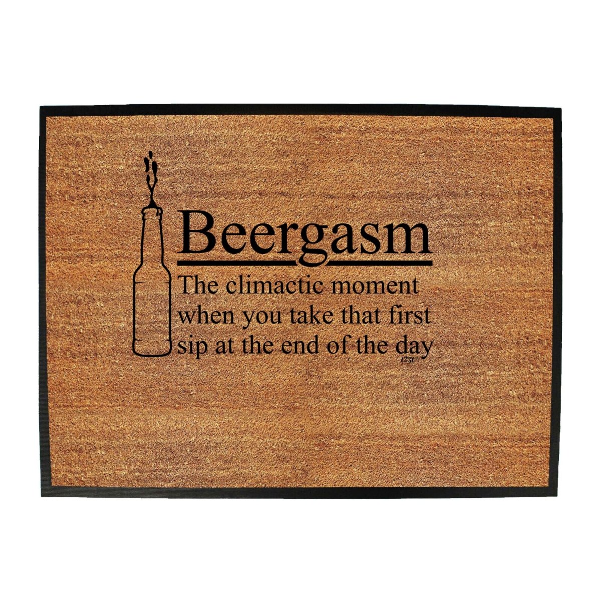 Alcohol Beergasm - Funny Novelty Doormat Man Cave Floor mat - 123t Australia | Funny T-Shirts Mugs Novelty Gifts
