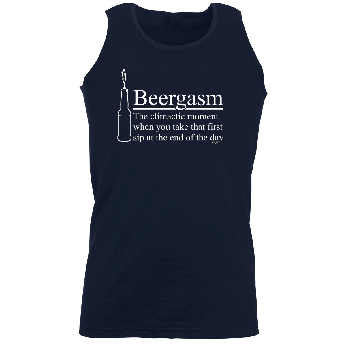 Alcohol Beergasm - Funny Novelty Vest Singlet Unisex Tank Top - 123t Australia | Funny T-Shirts Mugs Novelty Gifts
