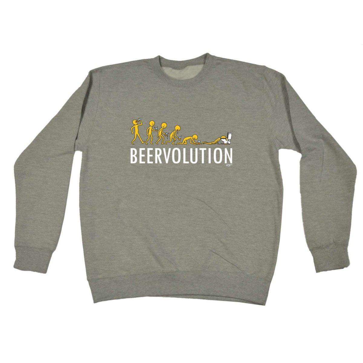 Alcohol Beervolution Beer Evolution - Funny Novelty Sweatshirt - 123t Australia | Funny T-Shirts Mugs Novelty Gifts