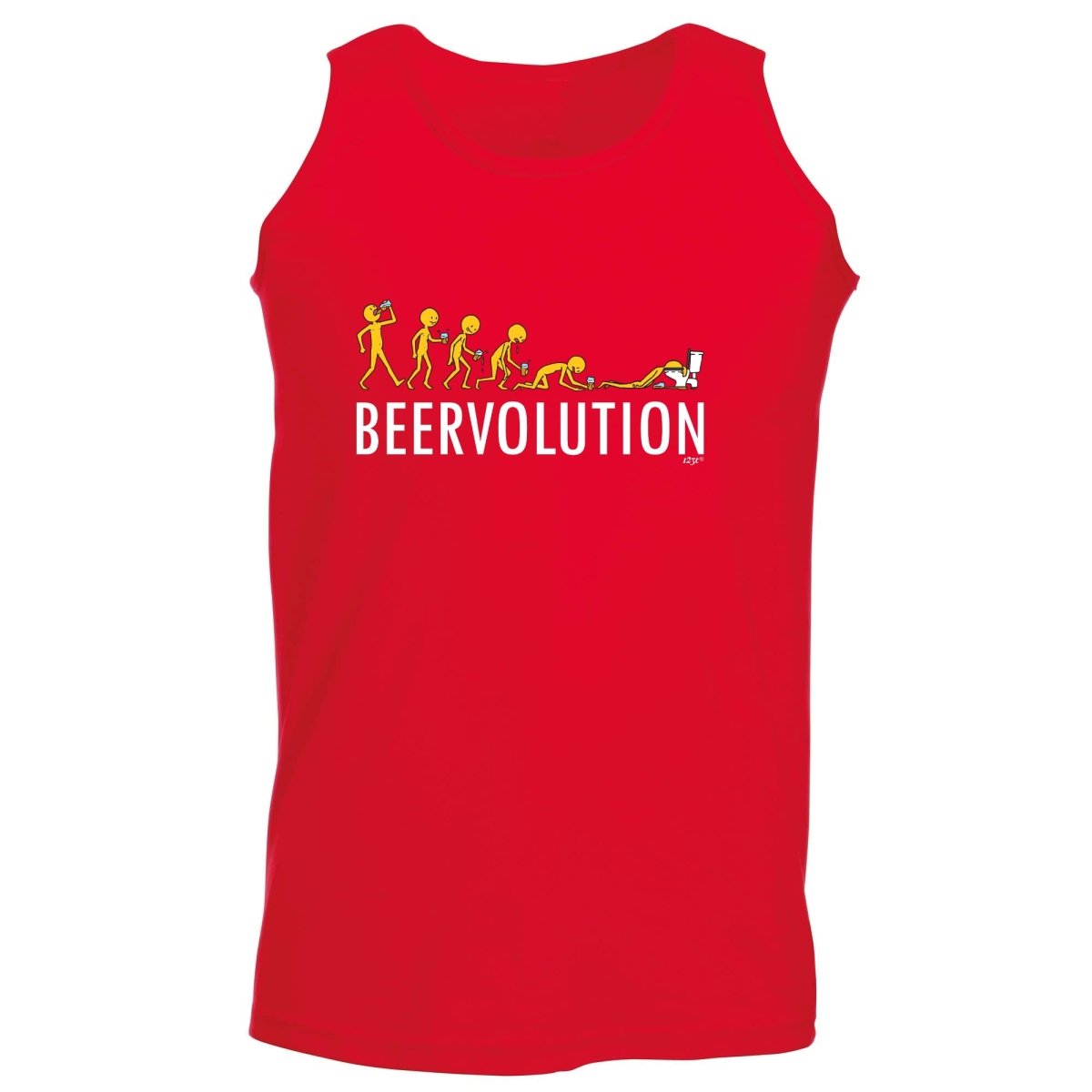 Alcohol Beervolution Beer Evolution - Funny Novelty Vest Singlet Unisex Tank Top - 123t Australia | Funny T-Shirts Mugs Novelty Gifts