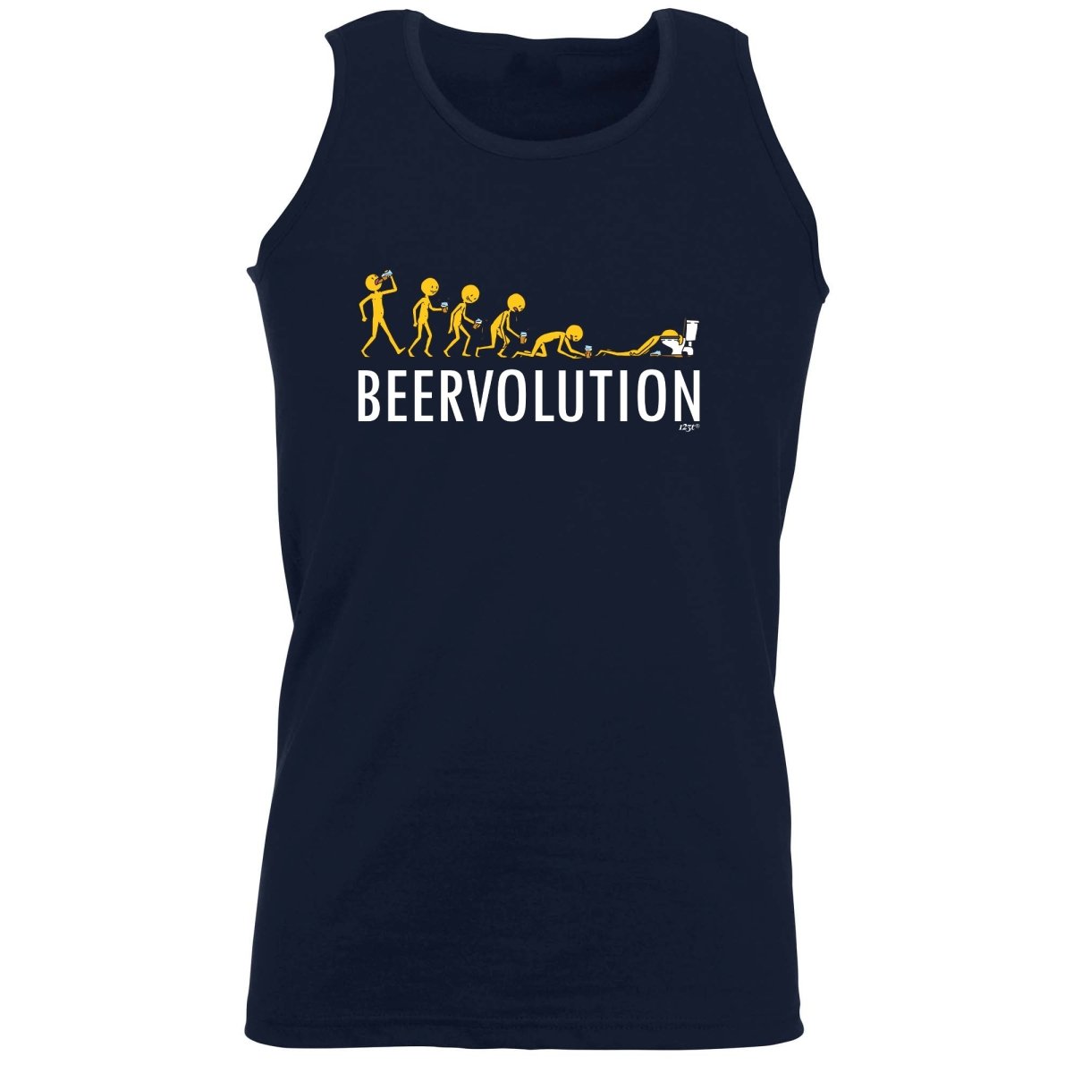Alcohol Beervolution Beer Evolution - Funny Novelty Vest Singlet Unisex Tank Top - 123t Australia | Funny T-Shirts Mugs Novelty Gifts