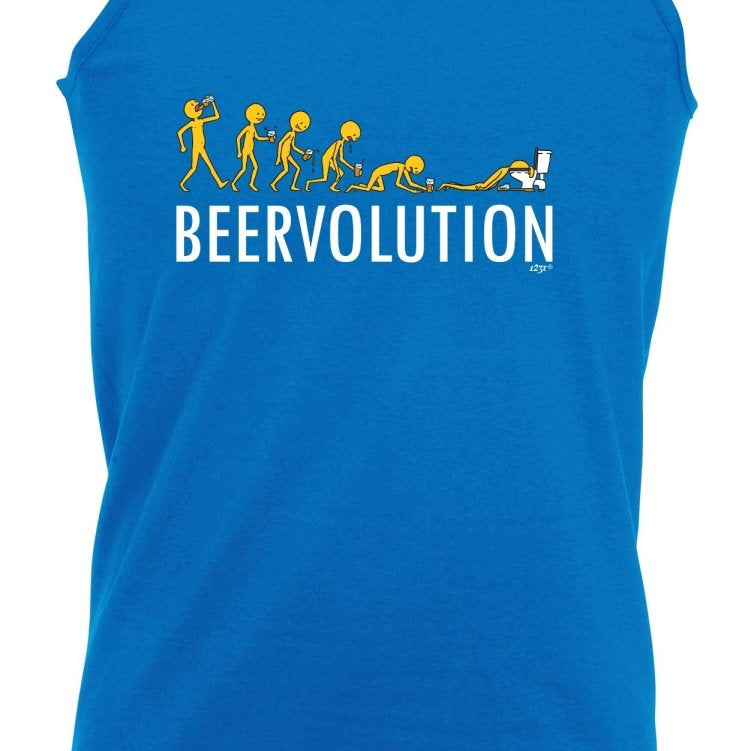 Alcohol Beervolution Beer Evolution - Funny Novelty Vest Singlet Unisex Tank Top - 123t Australia | Funny T-Shirts Mugs Novelty Gifts