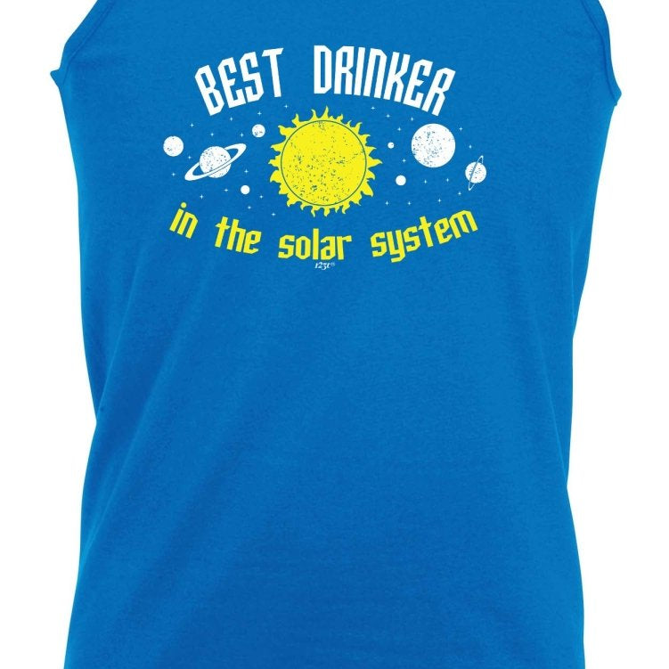 Alcohol Best Drinker Solar System - Funny Novelty Vest Singlet Unisex Tank Top - 123t Australia | Funny T-Shirts Mugs Novelty Gifts
