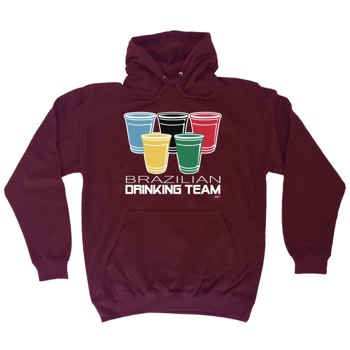 Alcohol Brazilian Drinking Team Glasses - Funny Novelty Hoodies Hoodie - 123t Australia | Funny T-Shirts Mugs Novelty Gifts