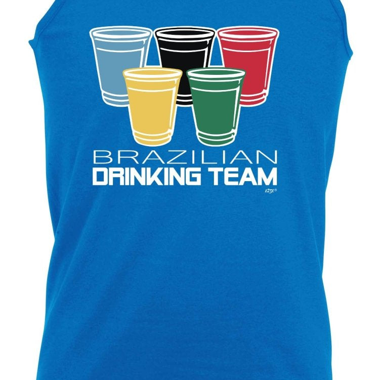 Alcohol Brazilian Drinking Team Glasses - Funny Novelty Vest Singlet Unisex Tank Top - 123t Australia | Funny T-Shirts Mugs Novelty Gifts