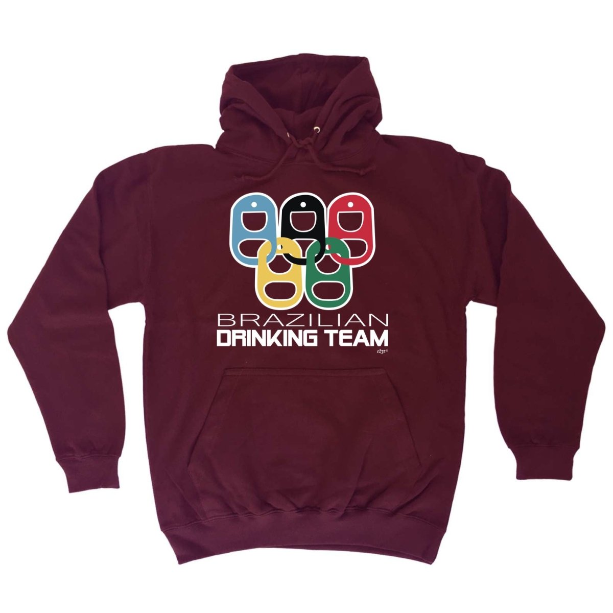 Alcohol Brazilian Drinking Team Rings - Funny Novelty Hoodies Hoodie - 123t Australia | Funny T-Shirts Mugs Novelty Gifts