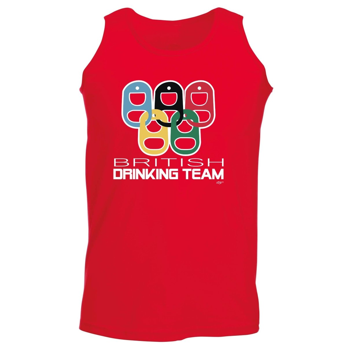 Alcohol British Drinking Team Rings - Funny Novelty Vest Singlet Unisex Tank Top - 123t Australia | Funny T-Shirts Mugs Novelty Gifts