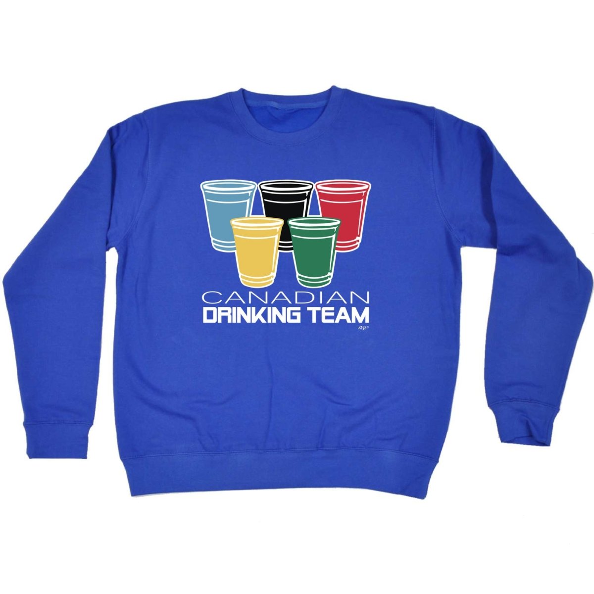 Alcohol Canadian Drinking Team Glasses - Funny Novelty Sweatshirt - 123t Australia | Funny T-Shirts Mugs Novelty Gifts