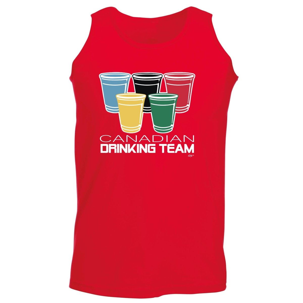 Alcohol Canadian Drinking Team Glasses - Funny Novelty Vest Singlet Unisex Tank Top - 123t Australia | Funny T-Shirts Mugs Novelty Gifts