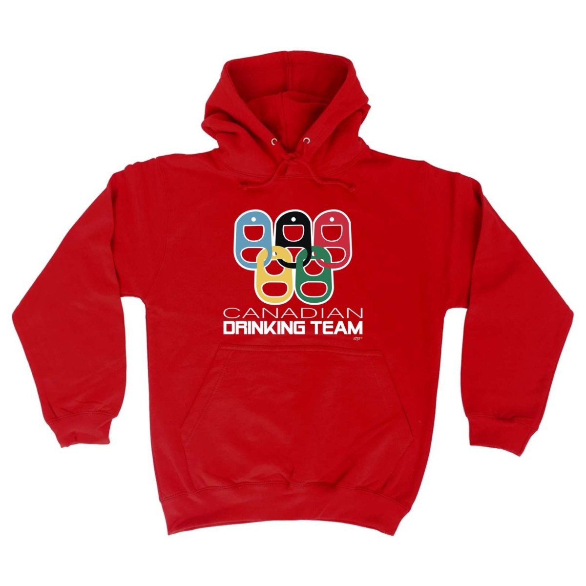 Alcohol Canadian Drinking Team Rings - Funny Novelty Hoodies Hoodie - 123t Australia | Funny T-Shirts Mugs Novelty Gifts