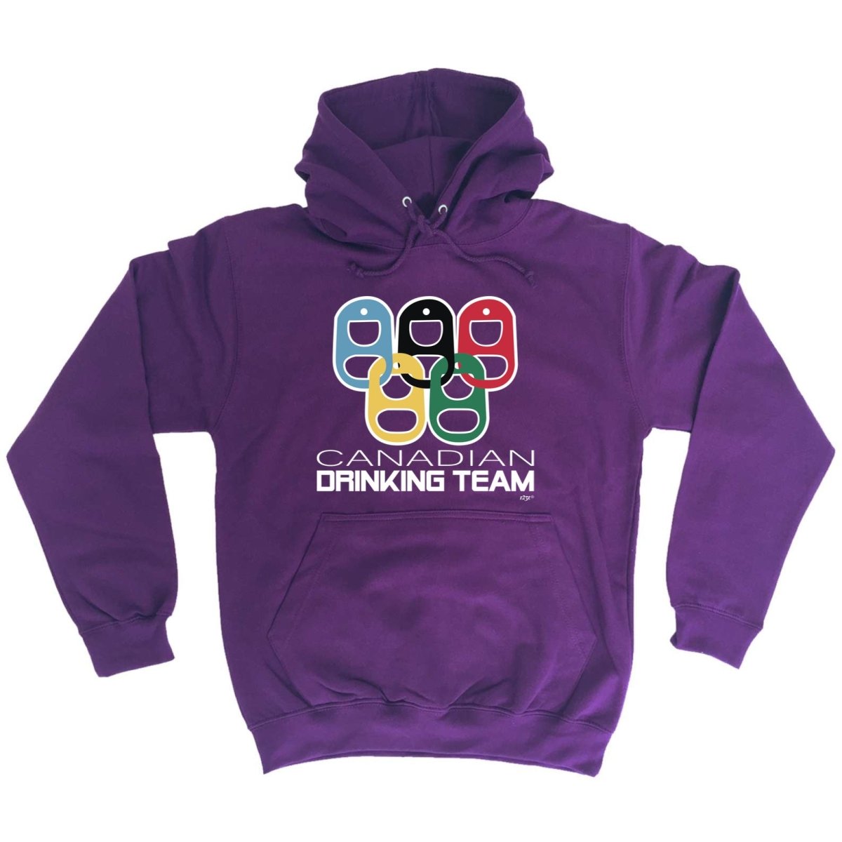 Alcohol Canadian Drinking Team Rings - Funny Novelty Hoodies Hoodie - 123t Australia | Funny T-Shirts Mugs Novelty Gifts