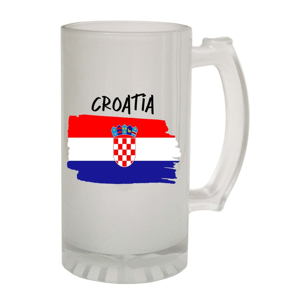 Alcohol Croatia Country Flag Nationality - Beer Stein - 123t Australia | Funny T-Shirts Mugs Novelty Gifts