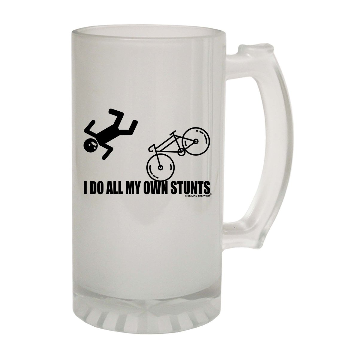 Alcohol Cycling Rltw I Do All My Own Stunts Cycle New - Funny Novelty Beer Stein - 123t Australia | Funny T-Shirts Mugs Novelty Gifts