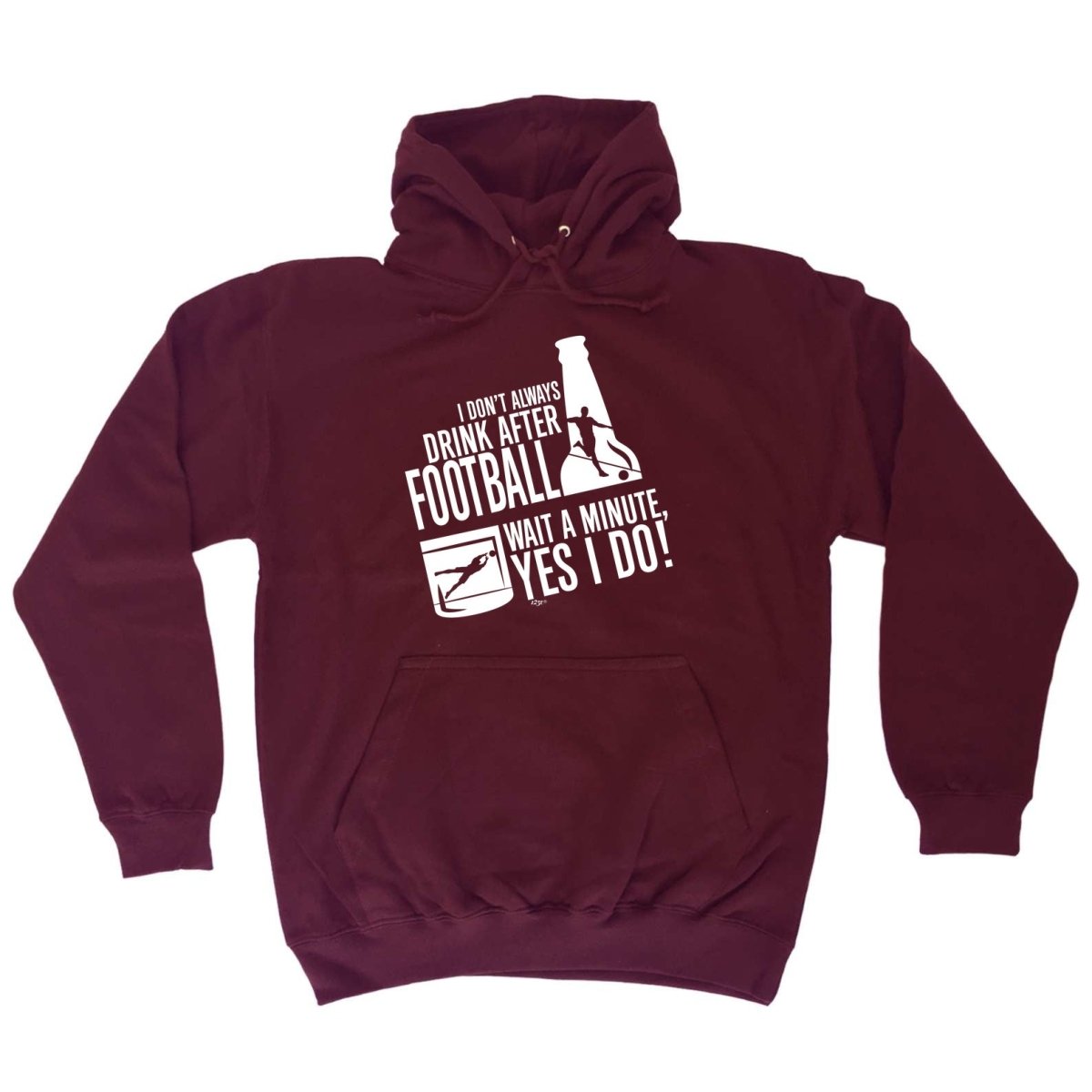 Alcohol Dont Always Drink After Football - Funny Novelty Hoodies Hoodie - 123t Australia | Funny T-Shirts Mugs Novelty Gifts
