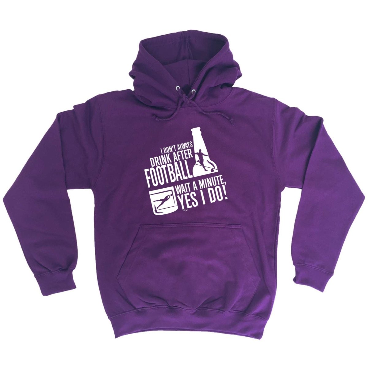 Alcohol Dont Always Drink After Football - Funny Novelty Hoodies Hoodie - 123t Australia | Funny T-Shirts Mugs Novelty Gifts