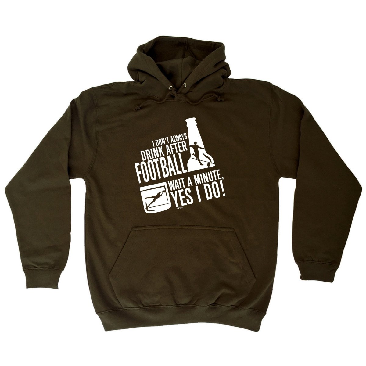 Alcohol Dont Always Drink After Football - Funny Novelty Hoodies Hoodie - 123t Australia | Funny T-Shirts Mugs Novelty Gifts