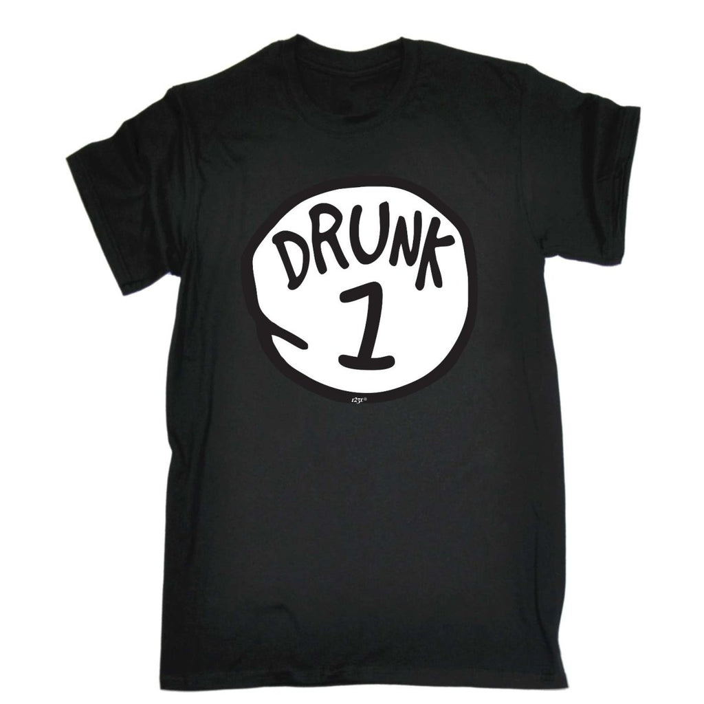 Alcohol Drunk 1 - Mens Funny Novelty T-Shirt Tshirts BLACK T Shirt - 123t Australia | Funny T-Shirts Mugs Novelty Gifts