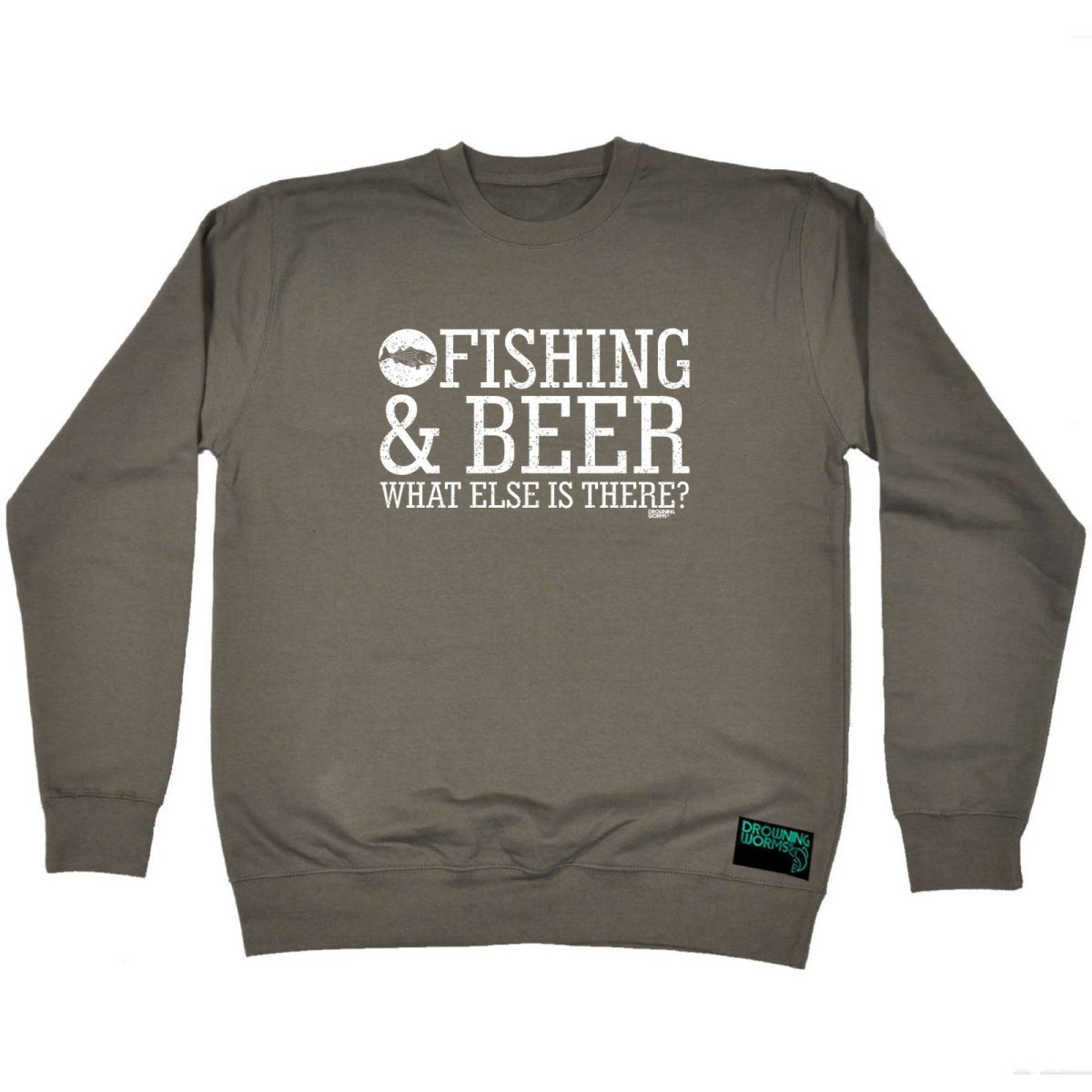 Alcohol Dw Fishing And Beer What Else Is There - Funny Novelty Sweatshirt - 123t Australia | Funny T-Shirts Mugs Novelty Gifts