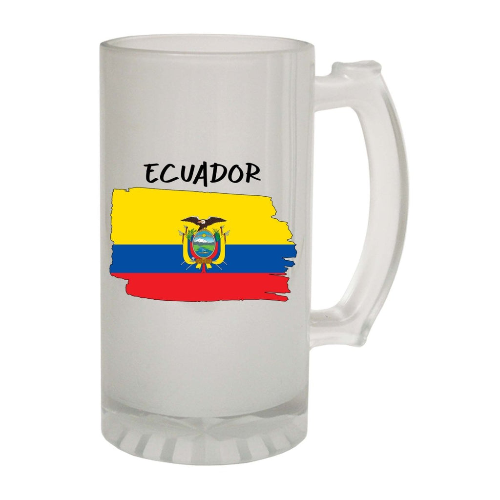 Alcohol Ecuador Country Flag Nationality - Beer Stein - 123t Australia | Funny T-Shirts Mugs Novelty Gifts