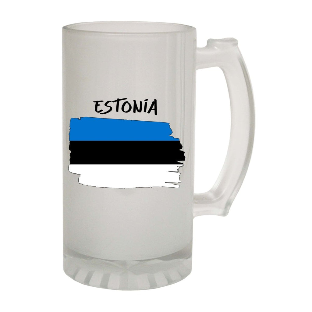 Alcohol Estonia Country Flag Nationality - Beer Stein - 123t Australia | Funny T-Shirts Mugs Novelty Gifts