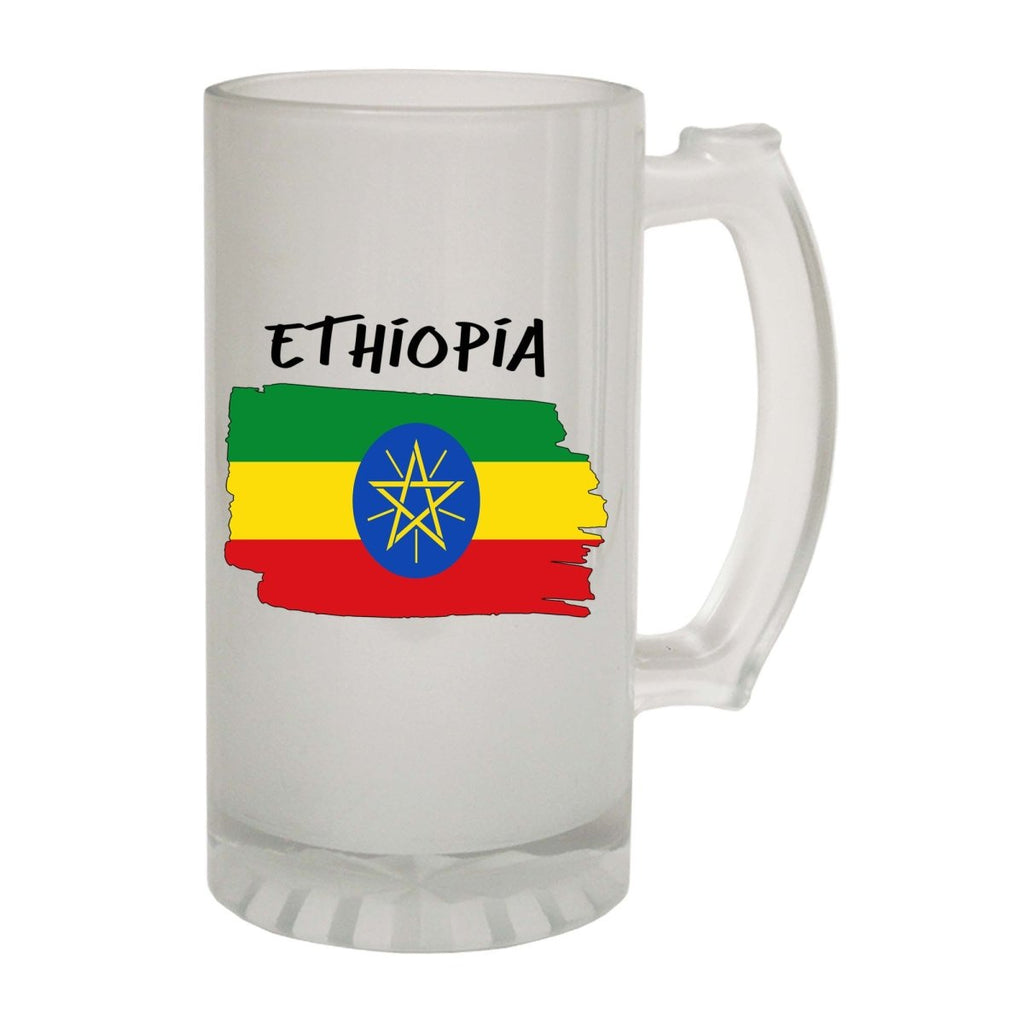 Alcohol Ethiopia Country Flag Nationality - Beer Stein - 123t Australia | Funny T-Shirts Mugs Novelty Gifts
