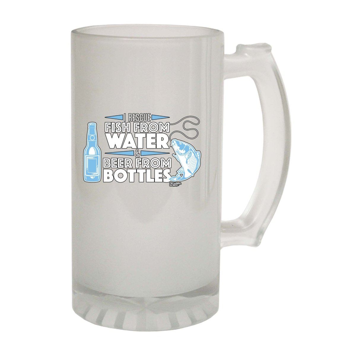 Alcohol Fishing Dw I Rescue Fish From Water And Beer - Funny Novelty Beer Stein - 123t Australia | Funny T-Shirts Mugs Novelty Gifts