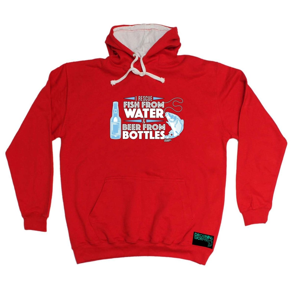 Alcohol Fishing Dw I Rescue Fish From Water And Beer - Funny Novelty Hoodies Hoodie - 123t Australia | Funny T-Shirts Mugs Novelty Gifts