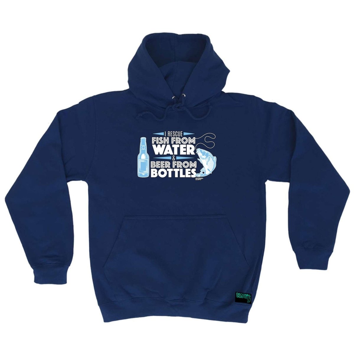 Alcohol Fishing Dw I Rescue Fish From Water And Beer - Funny Novelty Hoodies Hoodie - 123t Australia | Funny T-Shirts Mugs Novelty Gifts