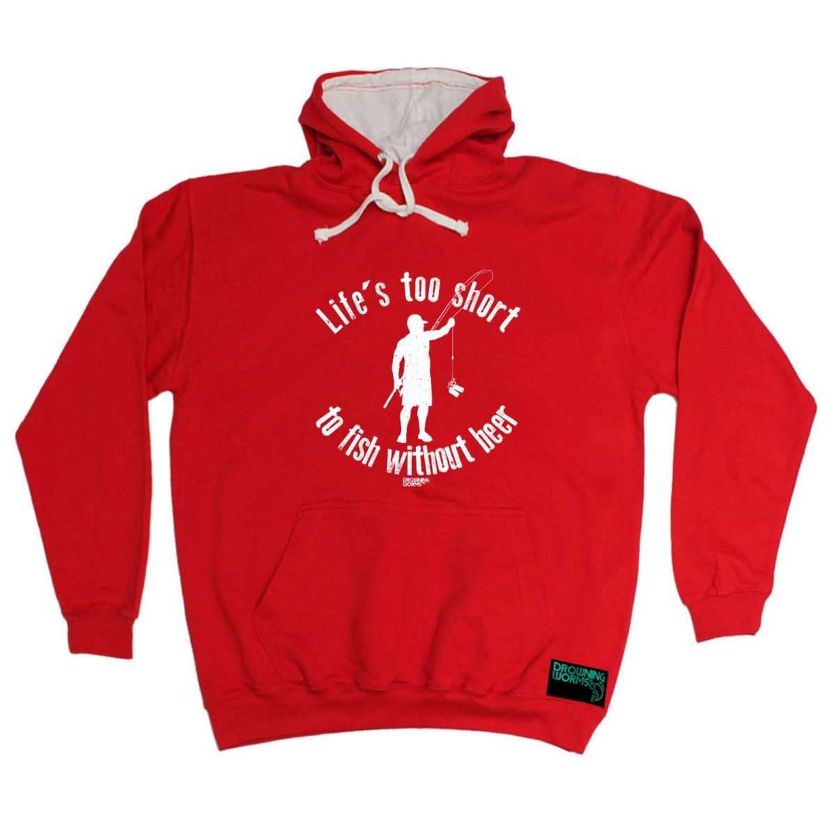 Alcohol Fishing Dw Lifes Too Short To Fish Without Beer - Funny Novelty Hoodies Hoodie - 123t Australia | Funny T-Shirts Mugs Novelty Gifts