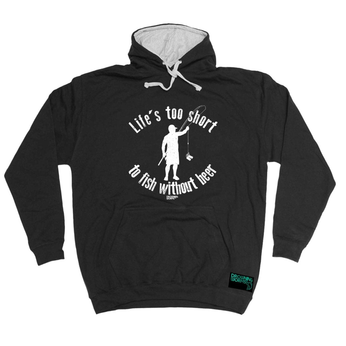 Alcohol Fishing Dw Lifes Too Short To Fish Without Beer - Funny Novelty Hoodies Hoodie - 123t Australia | Funny T-Shirts Mugs Novelty Gifts