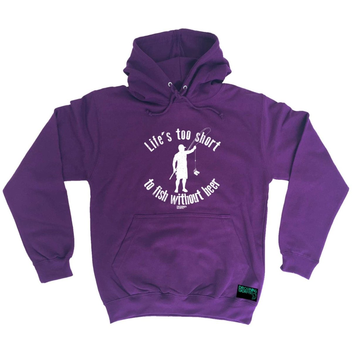 Alcohol Fishing Dw Lifes Too Short To Fish Without Beer - Funny Novelty Hoodies Hoodie - 123t Australia | Funny T-Shirts Mugs Novelty Gifts