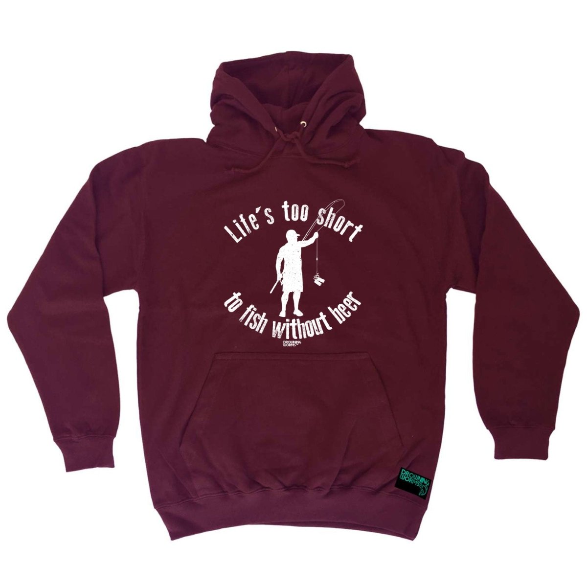 Alcohol Fishing Dw Lifes Too Short To Fish Without Beer - Funny Novelty Hoodies Hoodie - 123t Australia | Funny T-Shirts Mugs Novelty Gifts