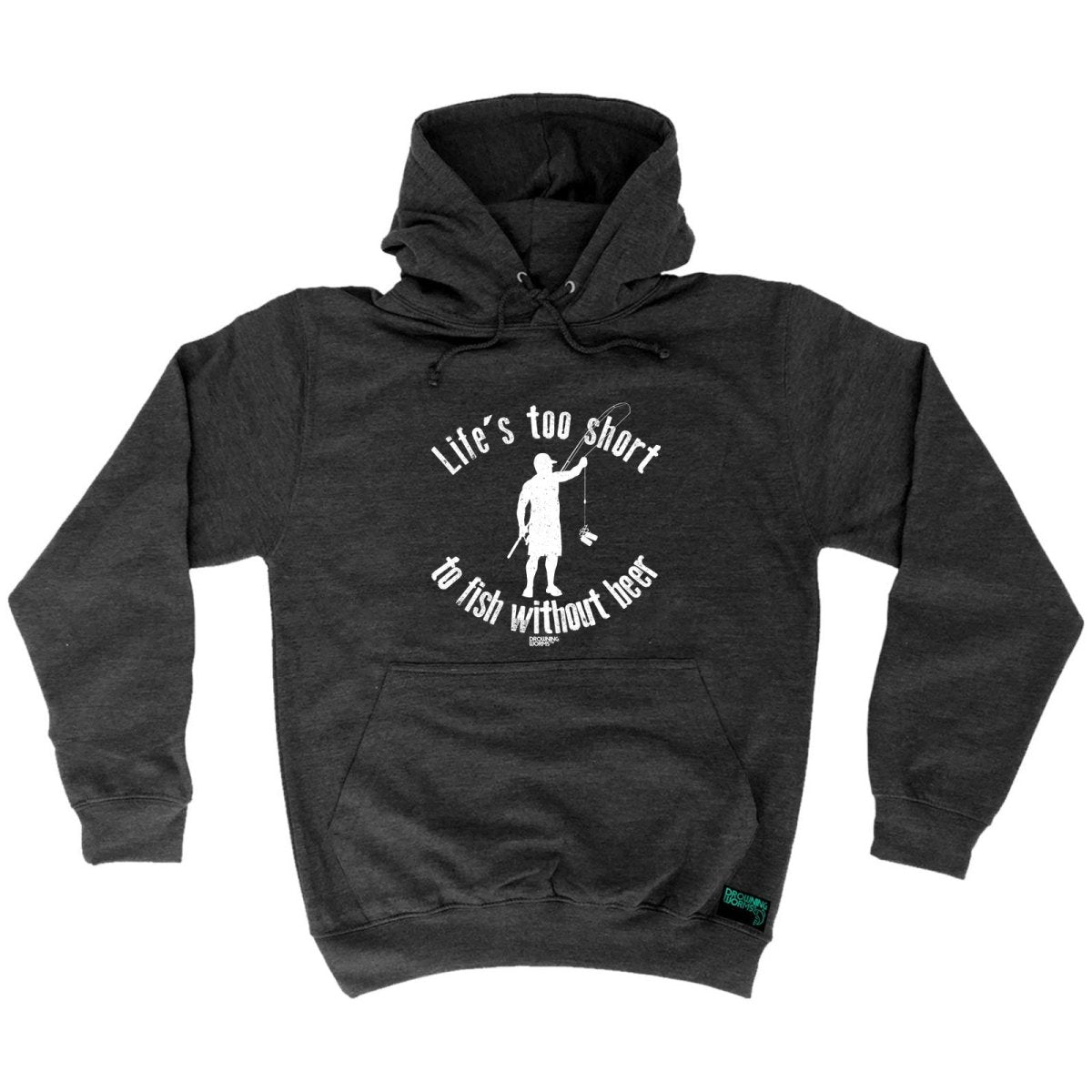 Alcohol Fishing Dw Lifes Too Short To Fish Without Beer - Funny Novelty Hoodies Hoodie - 123t Australia | Funny T-Shirts Mugs Novelty Gifts