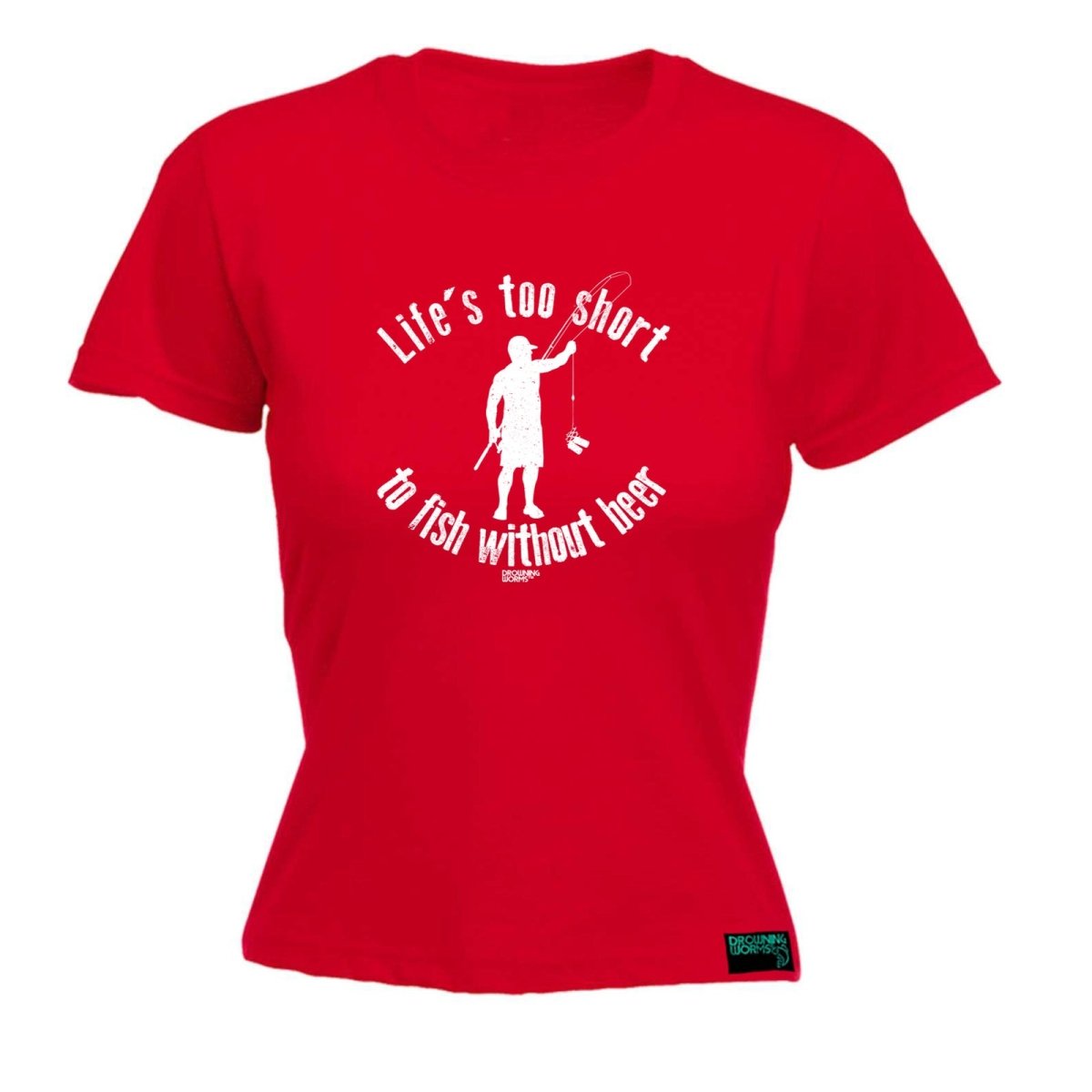 Alcohol Fishing Dw Lifes Too Short To Fish Without Beer - Funny Novelty Womens T-Shirt T Shirt Tshirt - 123t Australia | Funny T-Shirts Mugs Novelty Gifts