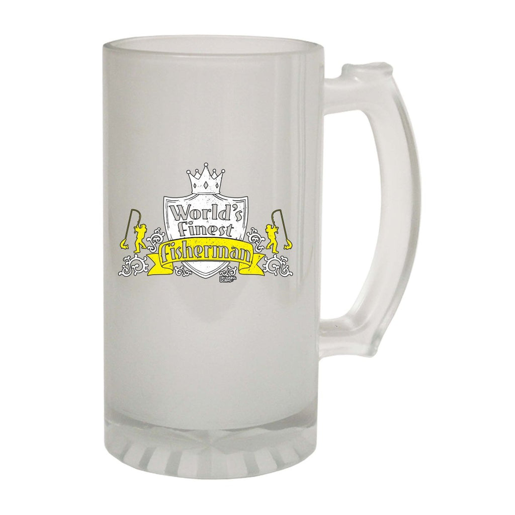 Alcohol Fishing Dw Worlds Finest Fisherman - Funny Novelty Beer Stein - 123t Australia | Funny T-Shirts Mugs Novelty Gifts