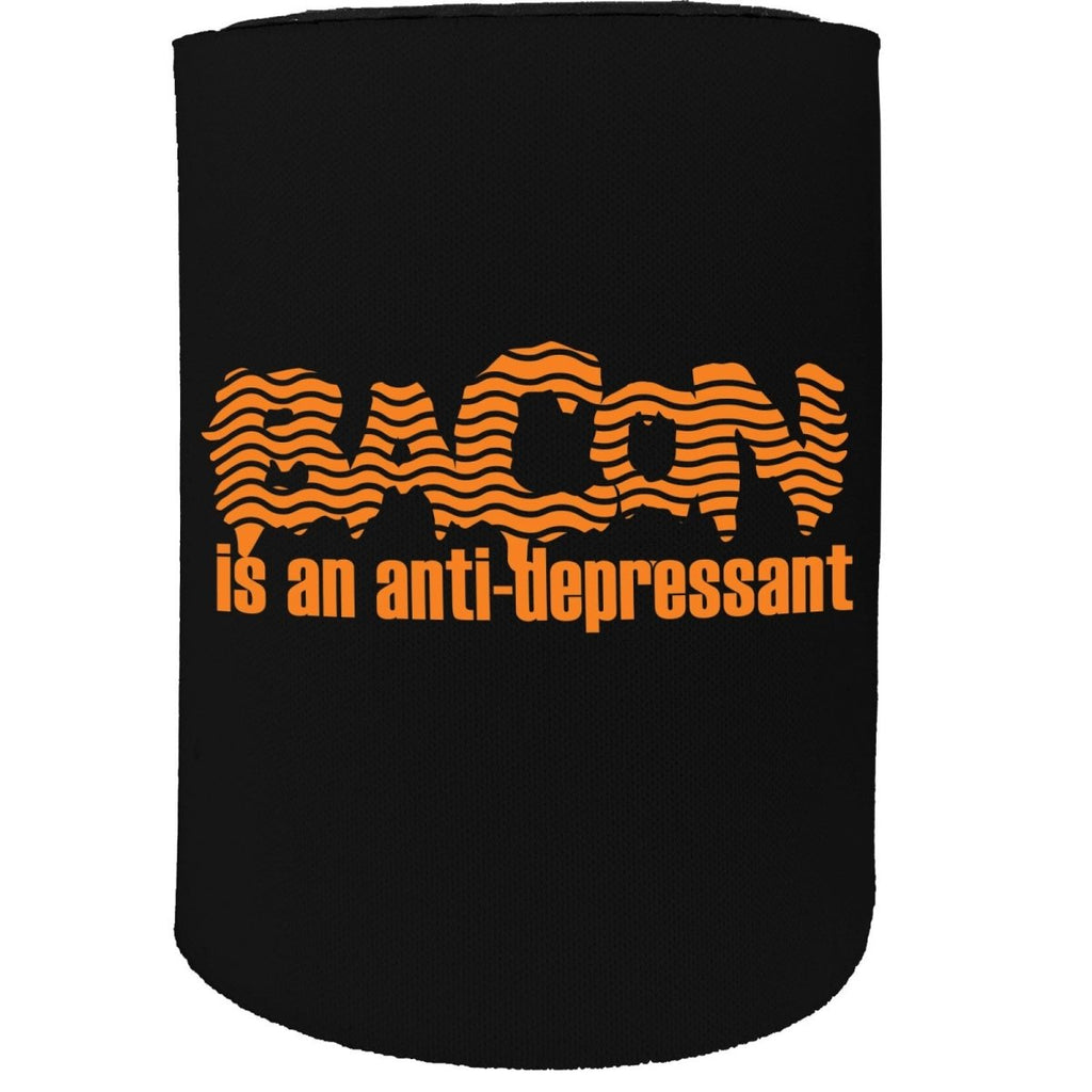 Alcohol Food Stubby Holder - Bacon Anti Depressant - Funny Novelty Birthday Gift Joke Beer Can Bottle - 123t Australia | Funny T-Shirts Mugs Novelty Gifts