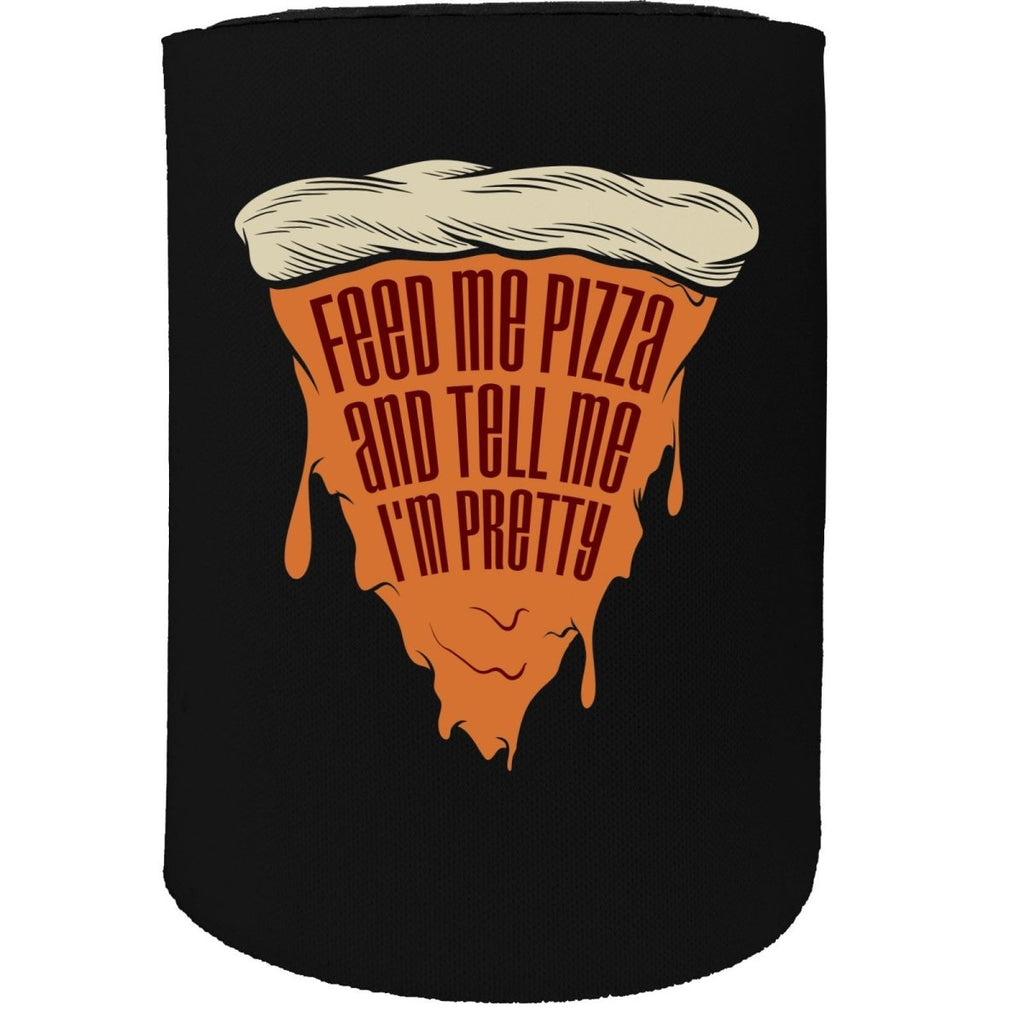Alcohol Food Stubby Holder - Feed Pizza - Funny Novelty Birthday Gift Joke Beer Can Bottle Coolie - 123t Australia | Funny T-Shirts Mugs Novelty Gifts