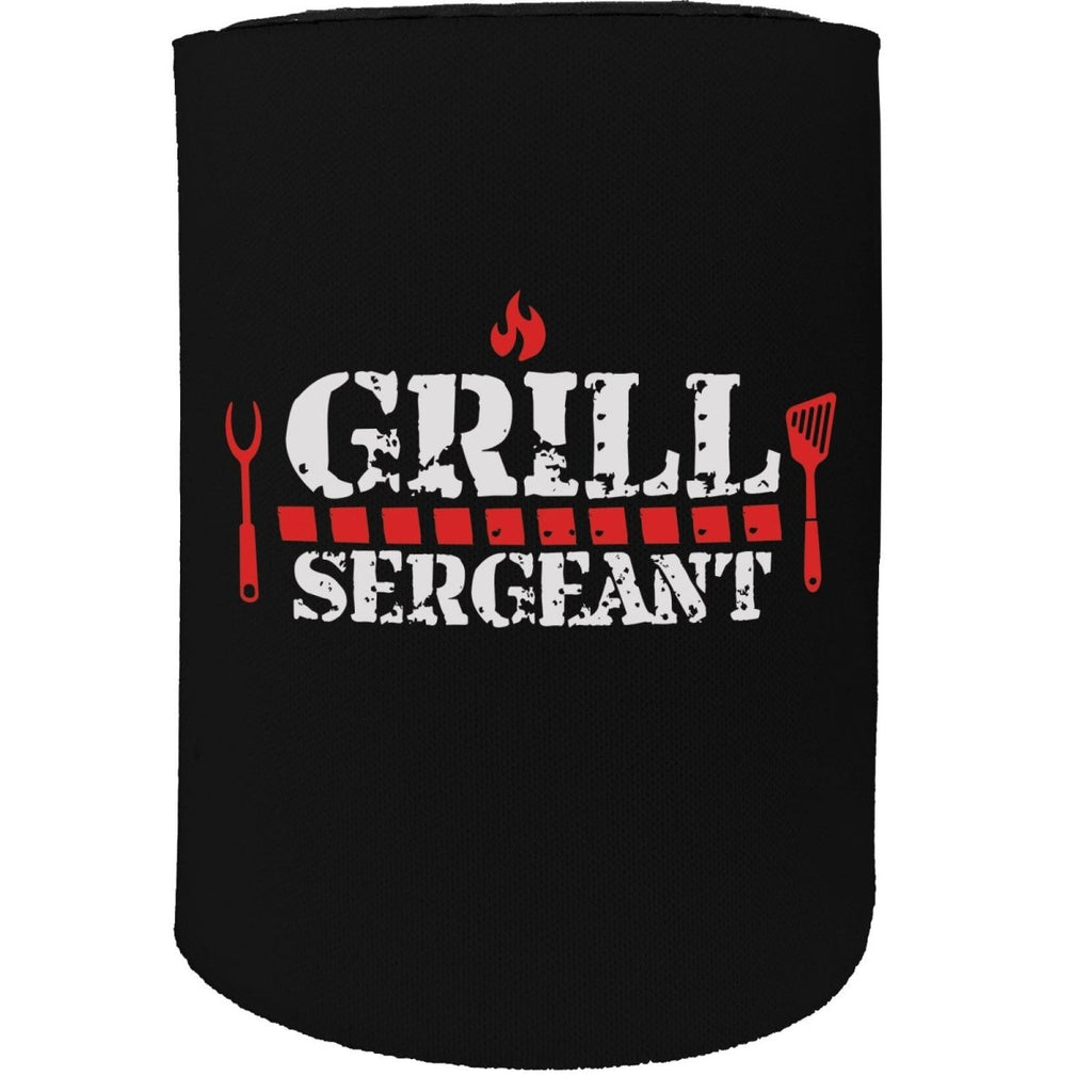 Alcohol Food Stubby Holder - Grill Sergeant Cooking Bbq - Funny Novelty Birthday Gift Joke Beer Can Bottle - 123t Australia | Funny T-Shirts Mugs Novelty Gifts
