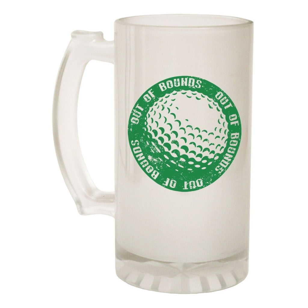 Alcohol Frosted Glass Beer Stein - Golf Ball Golfing Golfer - Funny Novelty Birthday - 123t Australia | Funny T-Shirts Mugs Novelty Gifts