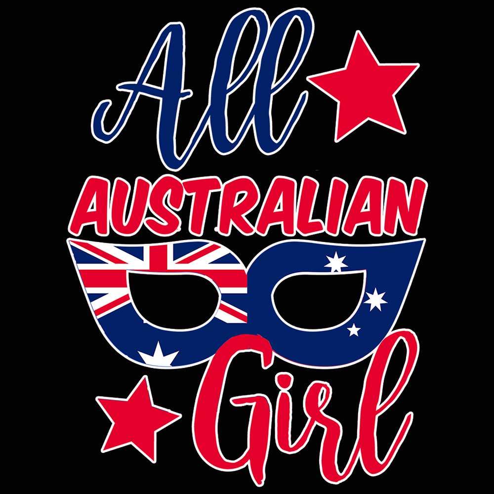 All Australian Girl Australia Day Oz Au - Mens 123t Funny T-Shirt Tshirts
