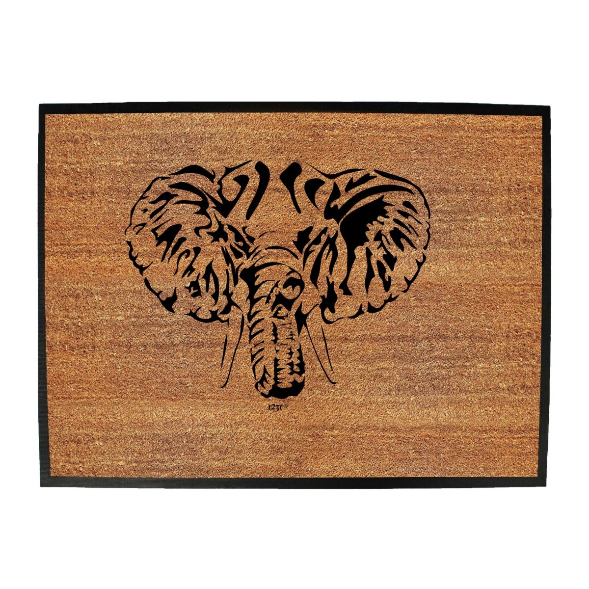 Animal Elephant Head - Funny Novelty Doormat Man Cave Floor mat - 123t Australia | Funny T-Shirts Mugs Novelty Gifts