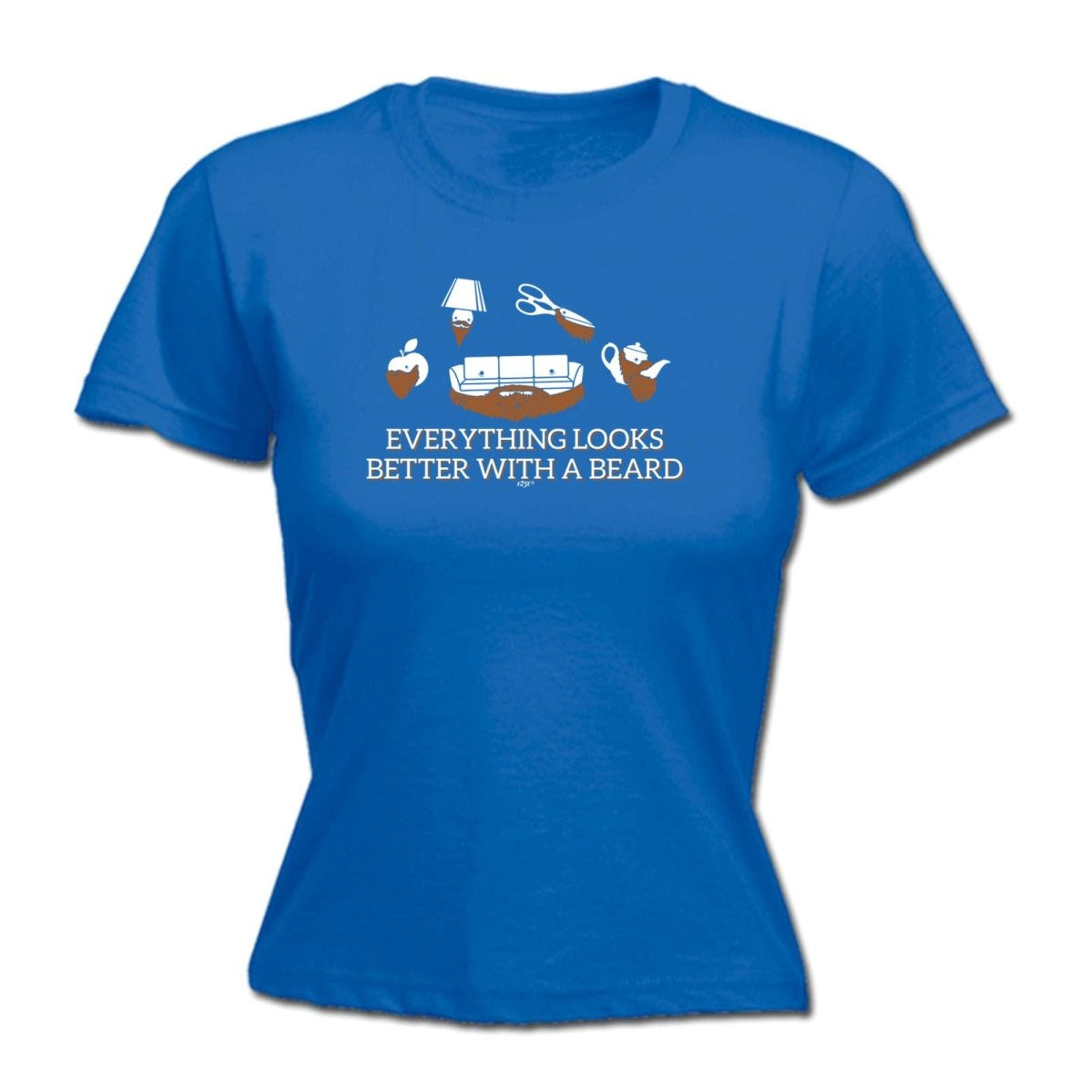 Animal Everything Looks Better With A Beard - Funny Novelty Womens T-Shirt T Shirt Tshirt - 123t Australia | Funny T-Shirts Mugs Novelty Gifts